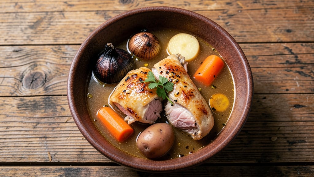Avila's El Ranchito Chicken Soup Recipe: Smoky Tortilla Crunch Over Zesty Herb Broth