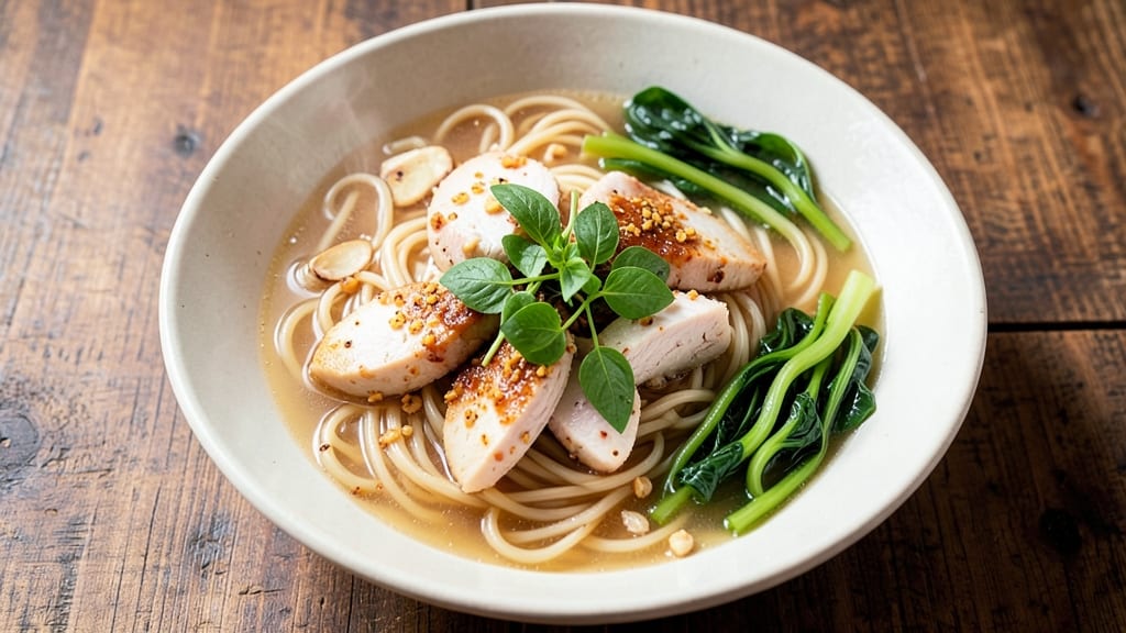Bihon Soup Recipe Filipino: Crispy Garlic Fried Rice Noodles in Savory Broth