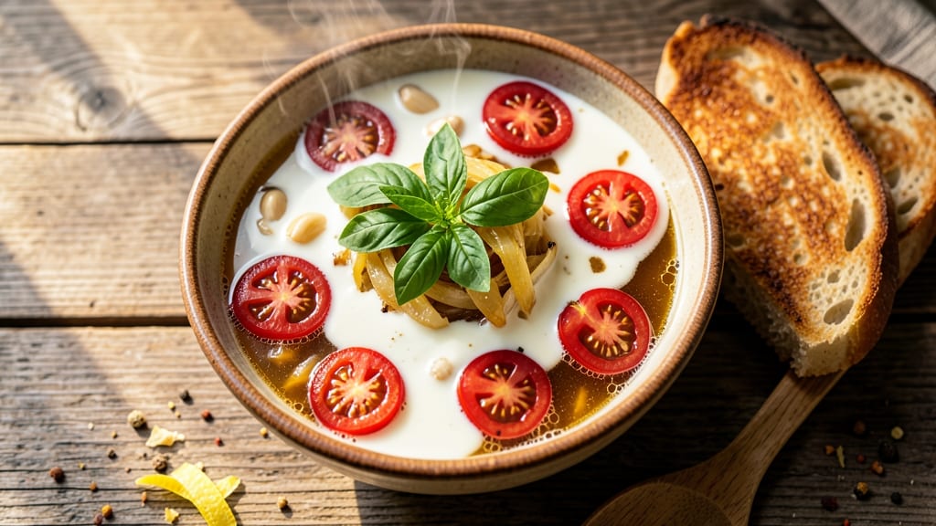 Atlanta Bread Tomato Basil Soup Recipe: Crispy Bread Crowns Over Velvety Herb Tomato