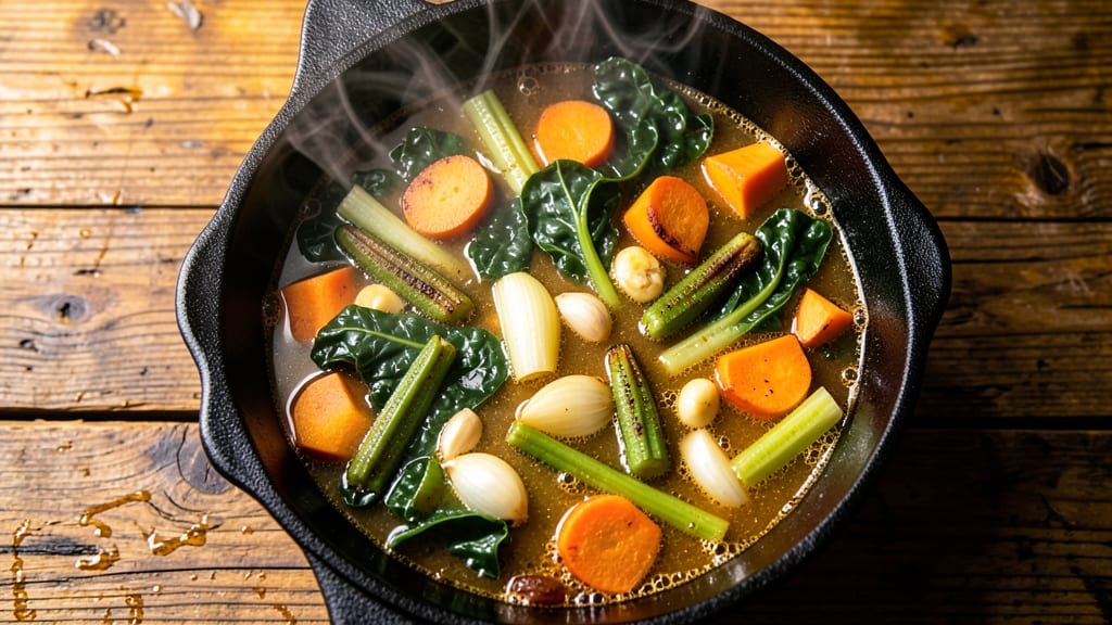 African American Vegetable Soup Recipe: Bold Collard-Greens and Okra Harmony