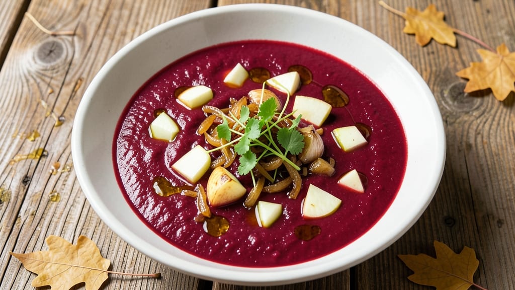 Beetroot and Apple Soup Recipe: Earthy-Sweet Balance With Crispy Topping Twist