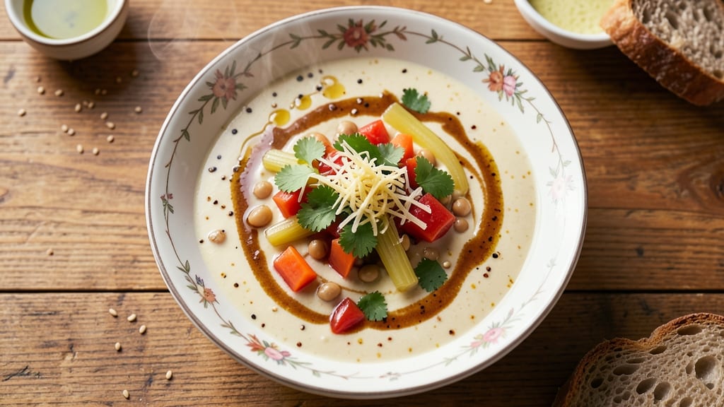 Best Mulligatawny Soup Recipe With Coconut Milk: Spiced Pearl Lentils and Celery Crown Crunch