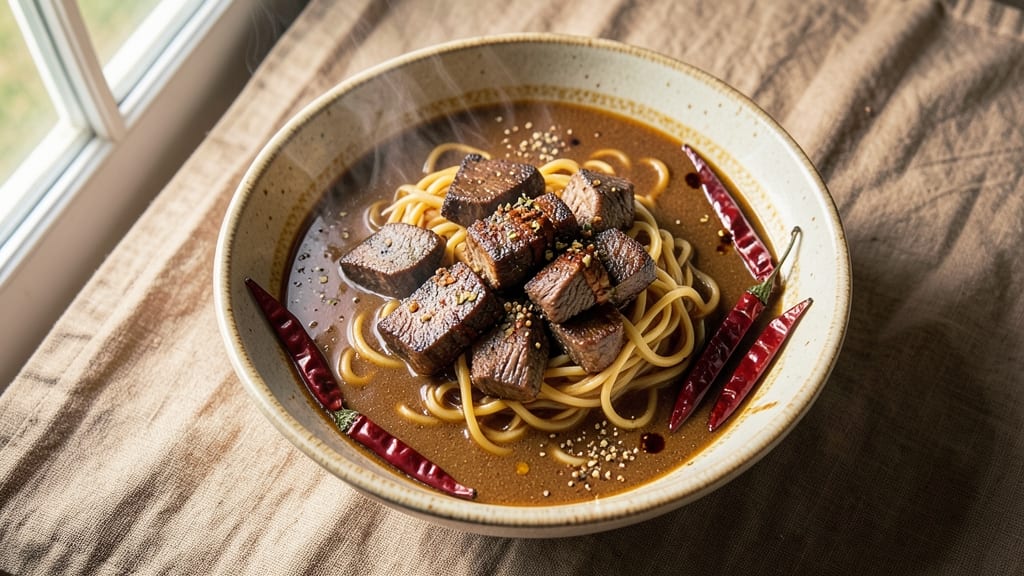 Birria Ramen Soup Recipe: Spicy, Smoky Meat Braised in Rich Broth