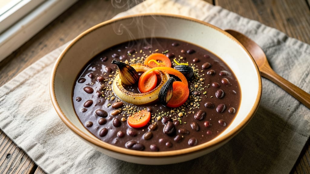 Black Bean Soup Recipe With Dried Black Beans: Earthy Depth From Overnight Soaking