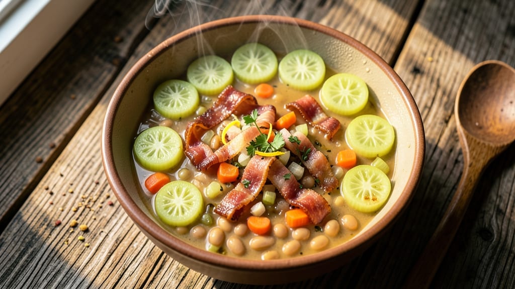 Bean and Bacon Soup Recipe: Pioneer Woman's Crispy Celery Crown Magic