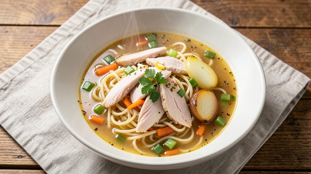American Chicken Noodle Soup Recipe: Homestyle Comfort With Crispy Celery Bites