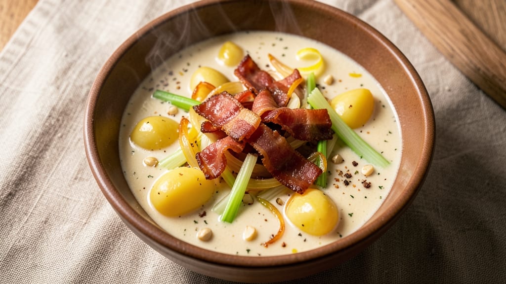 Bear Creek Loaded Potato Soup Recipe: Crispy Bacon Bits and Sharp Cheddar Swirl