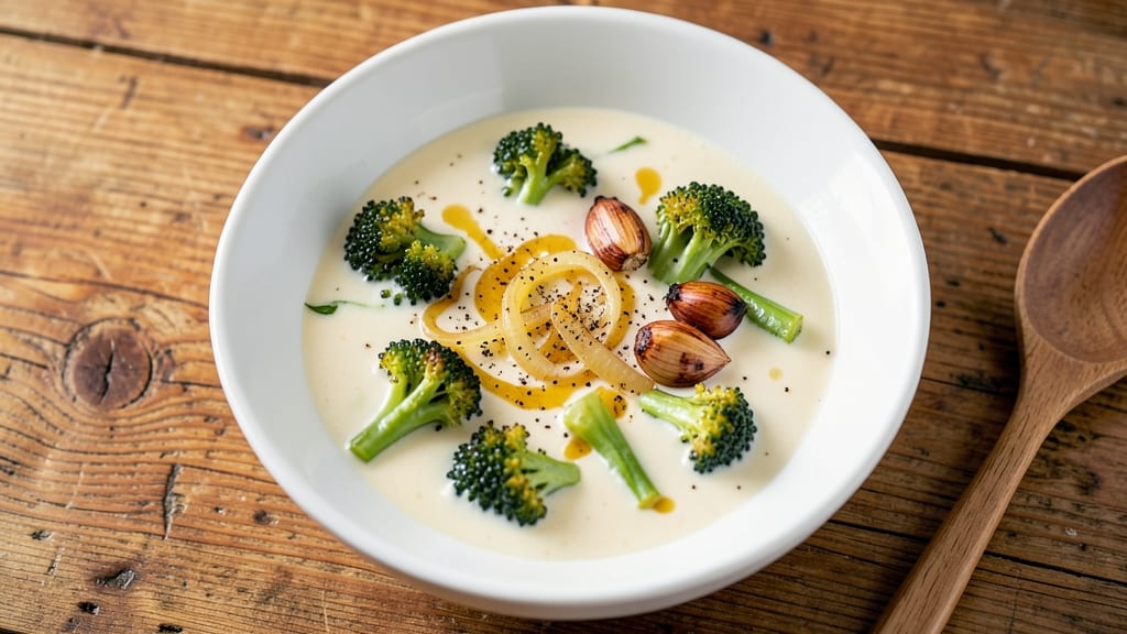 Best Cream of Broccoli Soup Recipe Ever: Velouté Smoothness With Nutty Roasted Broccoli Depth