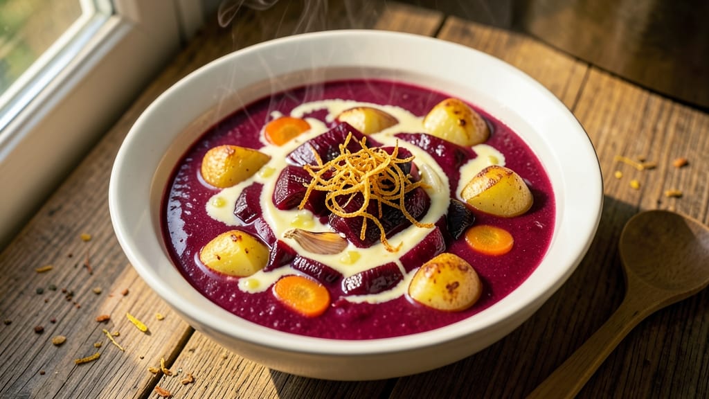 Beet and Potato Soup Recipe: Earthy Sweetness Meets Creamy Velvety Richness