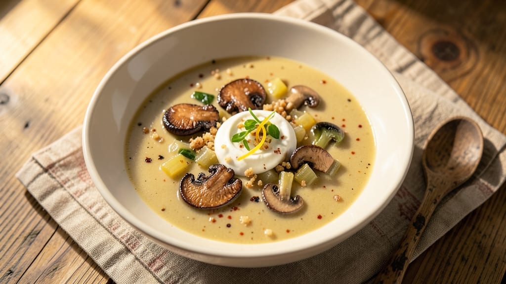 3 Mushroom Soup Recipe: Umami-Rich Velouté With Earthy Depth