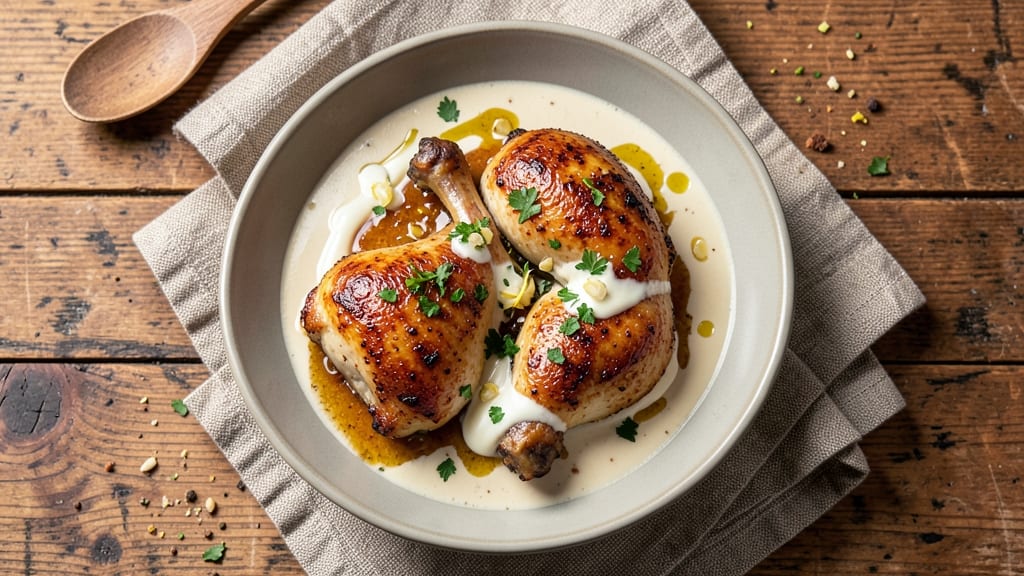 Baked Chicken Thighs With Cream Of Chicken Soup Recipe: Crispy Skin, Creamy Velout Magic