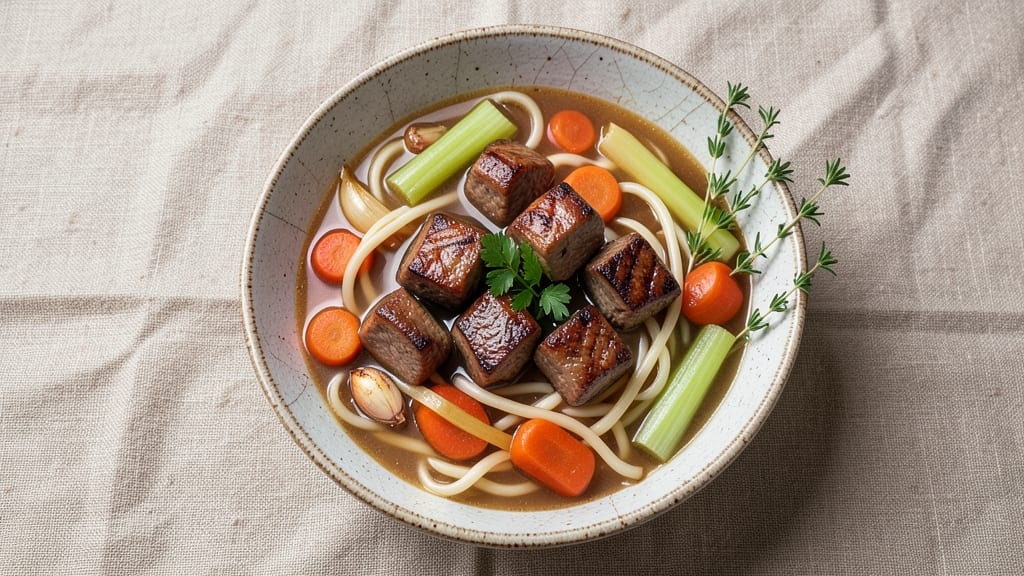 Beef Stew Noodle Soup Recipe: Slow-Simmered Richness With Tender Meat and Slippery Noodles