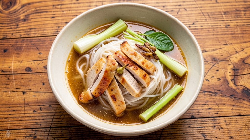 Bihun Soup Recipe: Glass Noodle Delight With Crispy Celery Crowns