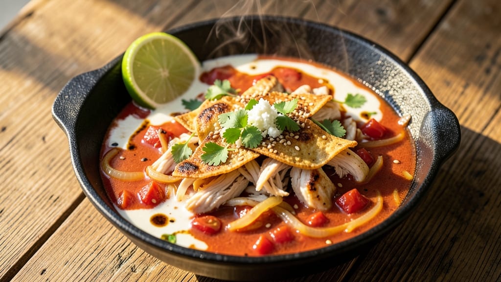 Baja Enchilada Soup Recipe: Crispy Tortilla Crunch Meets Zesty Tomato-Lime Heat