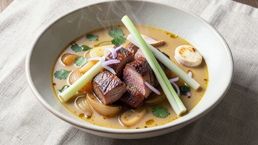 Beef Lemongrass Soup Recipe: Aromatic Broth with Tender Beef and Bright Citrus Zing