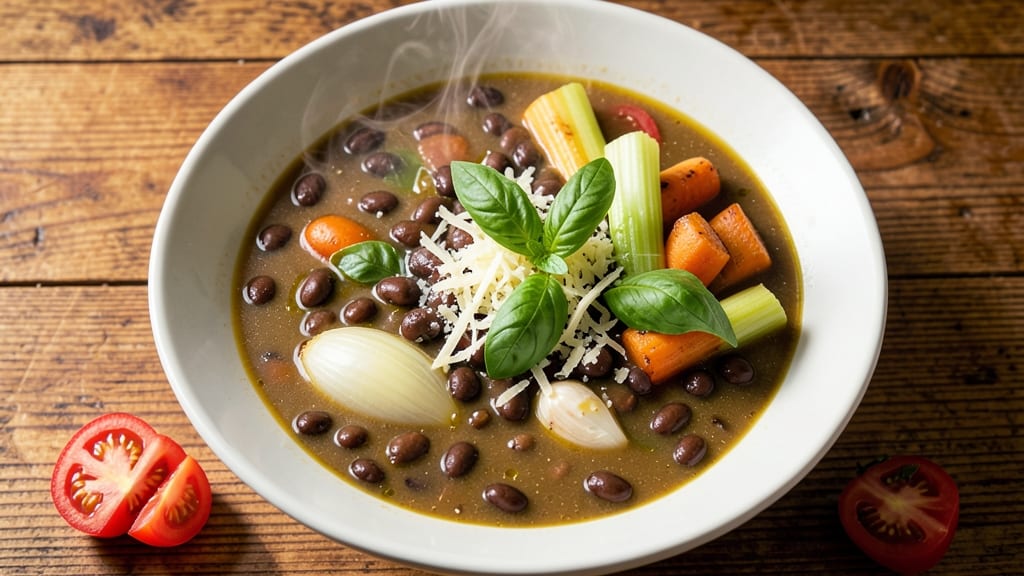 Black Bean Minestrone Soup Recipe: Hearty Bean and Veggie Simmer