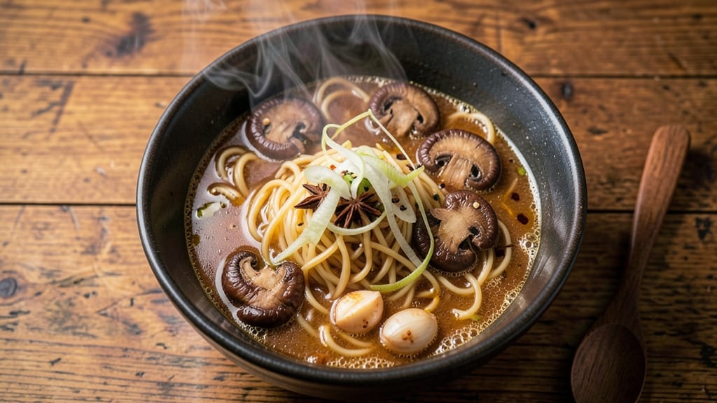 Asian Ramen Soup Recipe: Fragrant Ginger-Sesame Broth With Silky Noodles