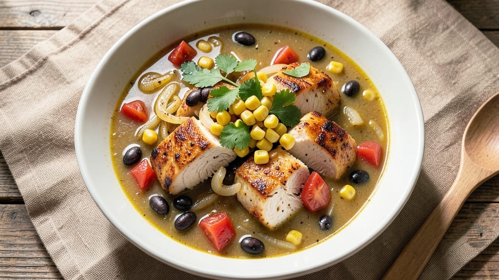 Basic Chicken Tortilla Soup Recipe: Crispy Tortilla Strips and Smoky Cumin Heat