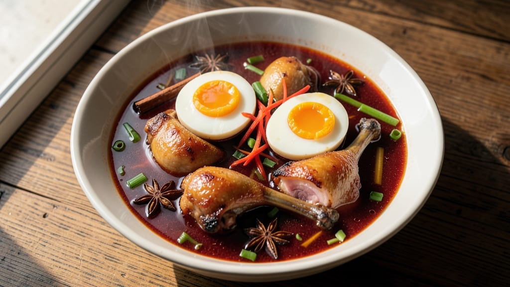 Asian Duck Soup Recipe: Star-Anise Infused Broth With Silky Egg Ribbons