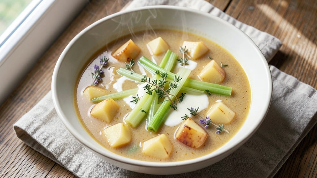 Best Leek And Potato Soup Recipe UK: Velvety Herb Base With Golden Crispy Topping
