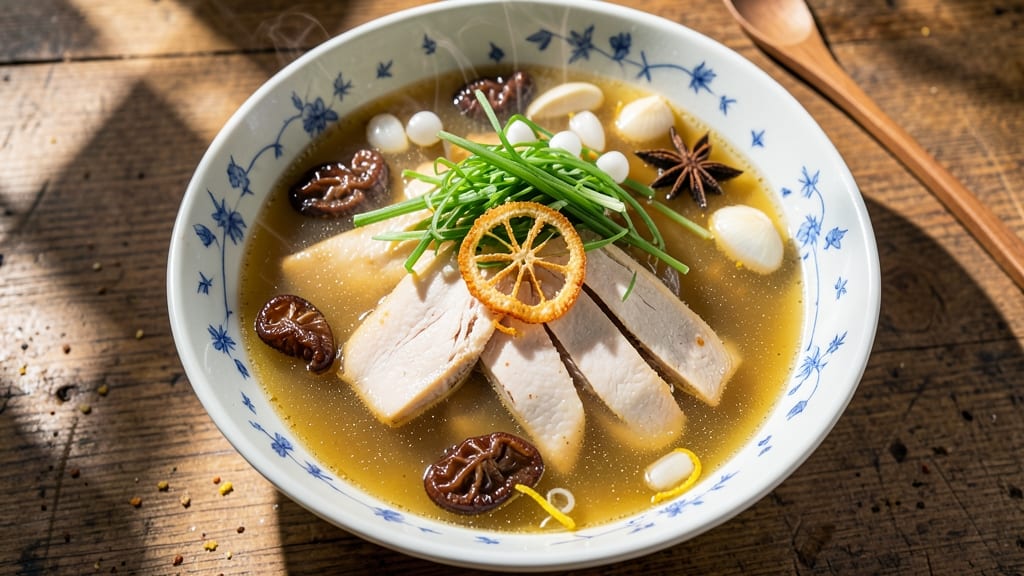 Asian Clear Chicken Soup Recipe: Light and Clarifying with Star Anise Heat