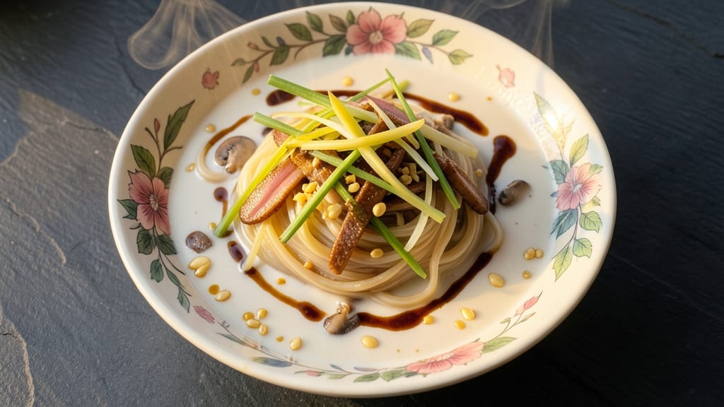 Asian Vegetarian Noodle Soup Recipe: Fragrant Coconut-Lemongrass Broth with Silky Rice Noodles