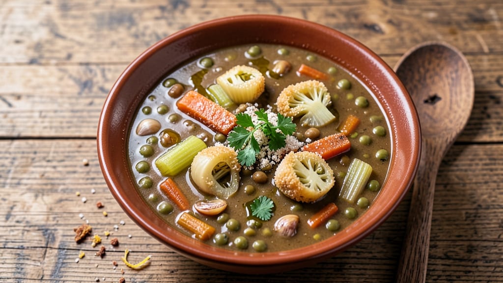 Annie's Lentil Soup Recipe: Earthy Sweet Harmony With Crispy Celery Crowns