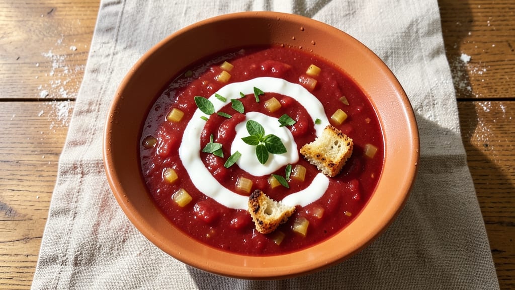 Amy's Tomato Bisque Soup Recipe: Velvety Texture With Celery Crown Crunch