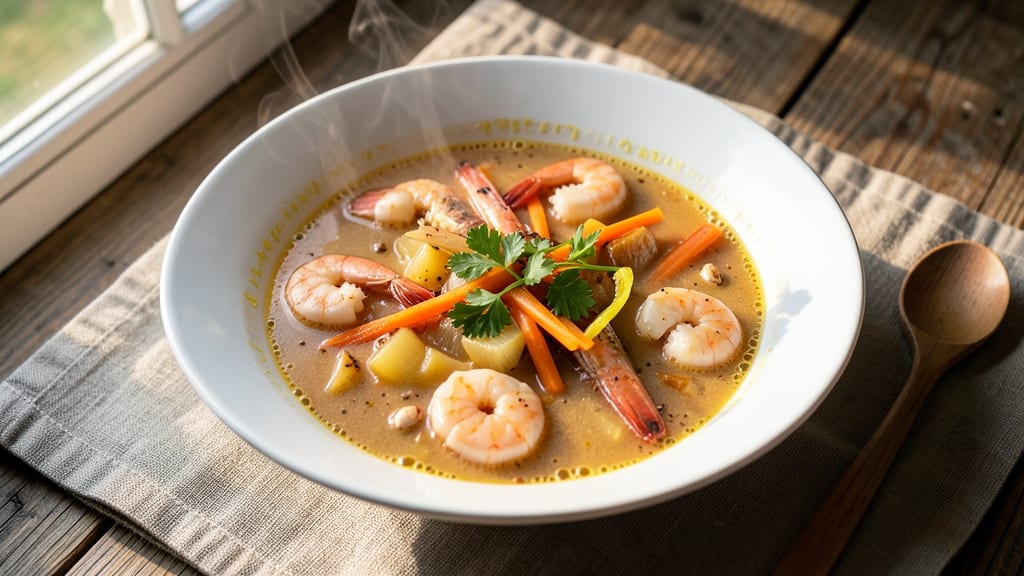 Best Recipe for Tasty Seafood Soup with Crab and Shrimp: Coastal Bounty in One Pot